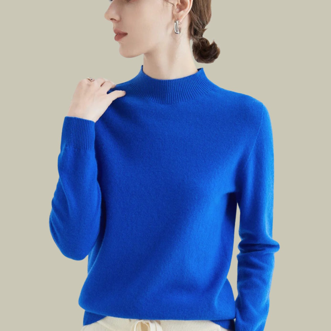 Henrietta | Women's Merino Wool Mock Neck Jumper