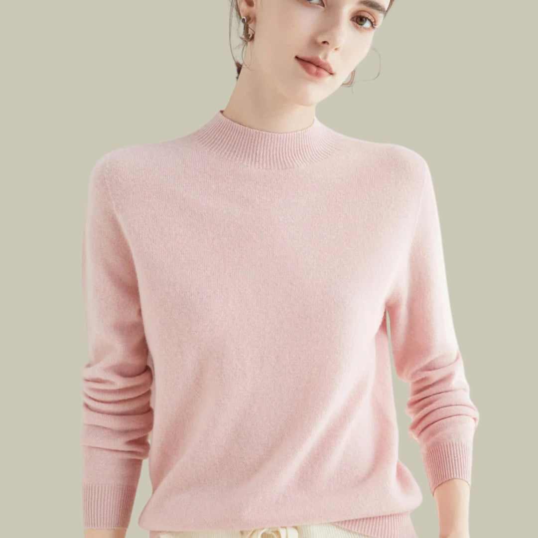 Henrietta | Women's Merino Wool Mock Neck Jumper