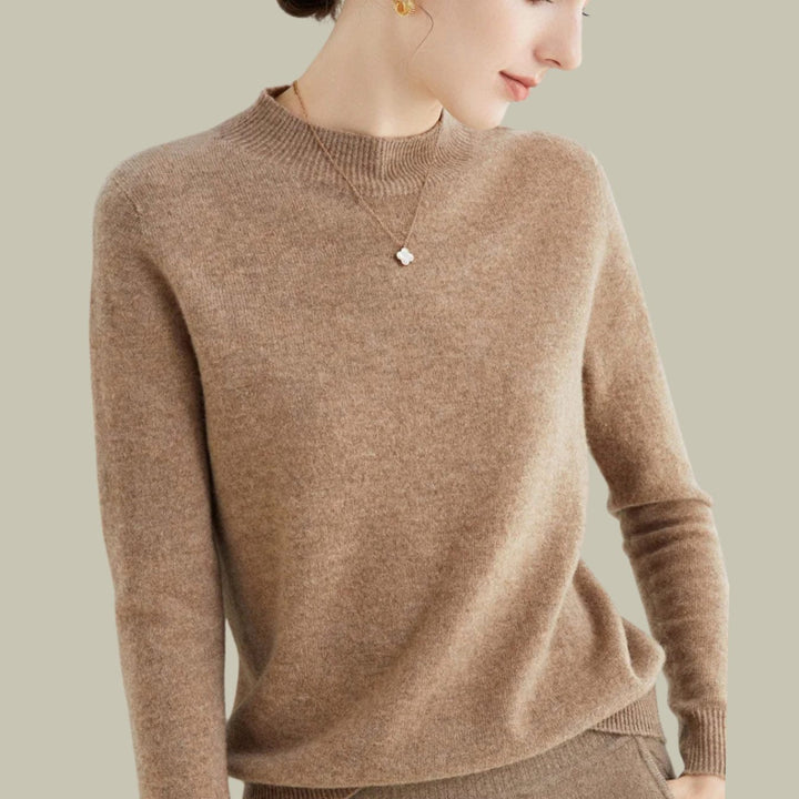 Henrietta | Women's Merino Wool Mock Neck Jumper