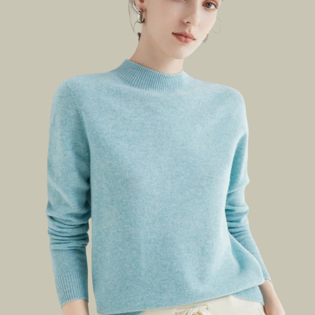 Henrietta | Women's Merino Wool Mock Neck Jumper