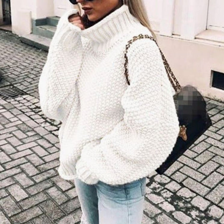 Moira | Women's Oversized Chunky Knit Roll Neck Jumper