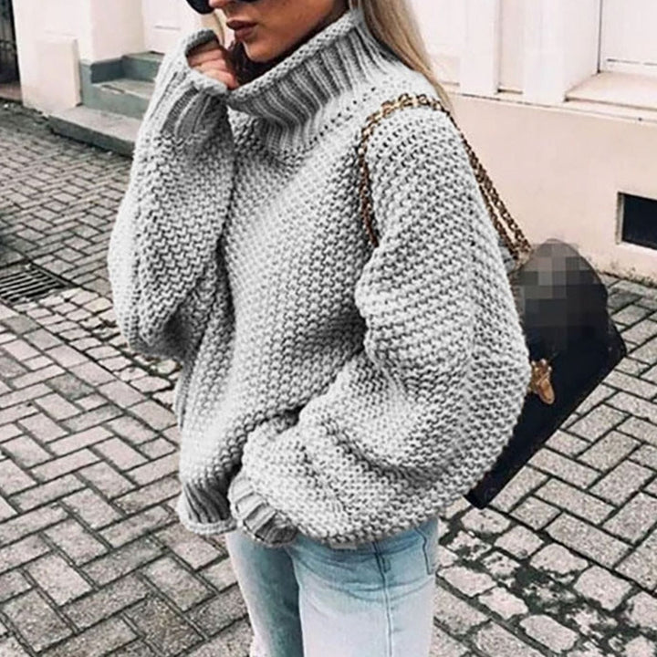Moira | Women's Oversized Chunky Knit Roll Neck Jumper
