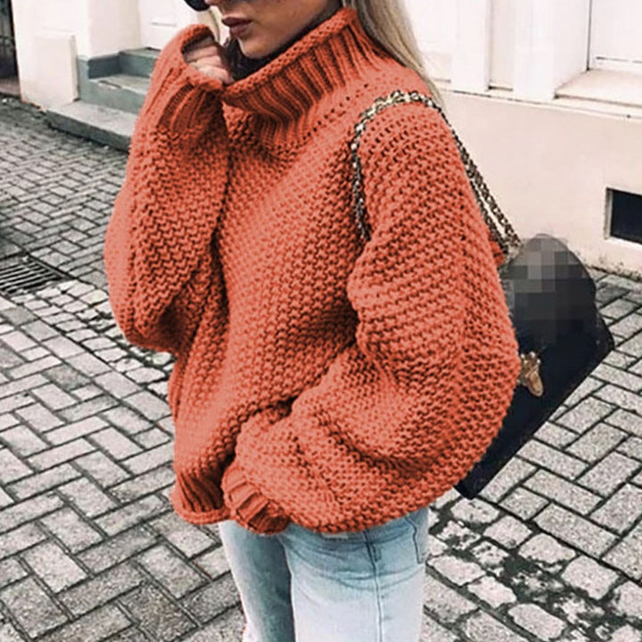 Moira | Women's Oversized Chunky Knit Roll Neck Jumper