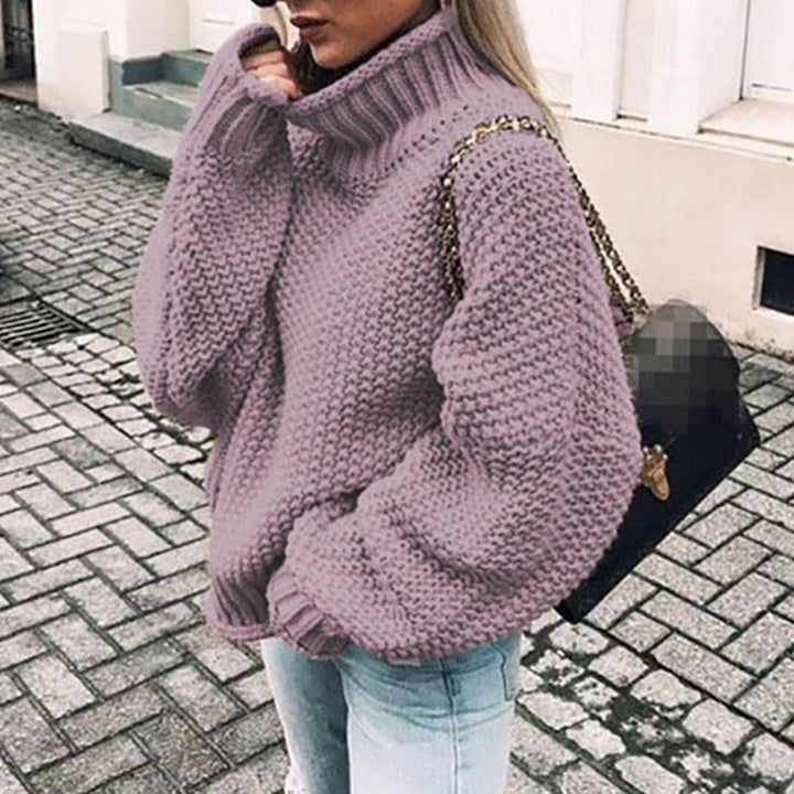 Moira | Women's Oversized Chunky Knit Roll Neck Jumper