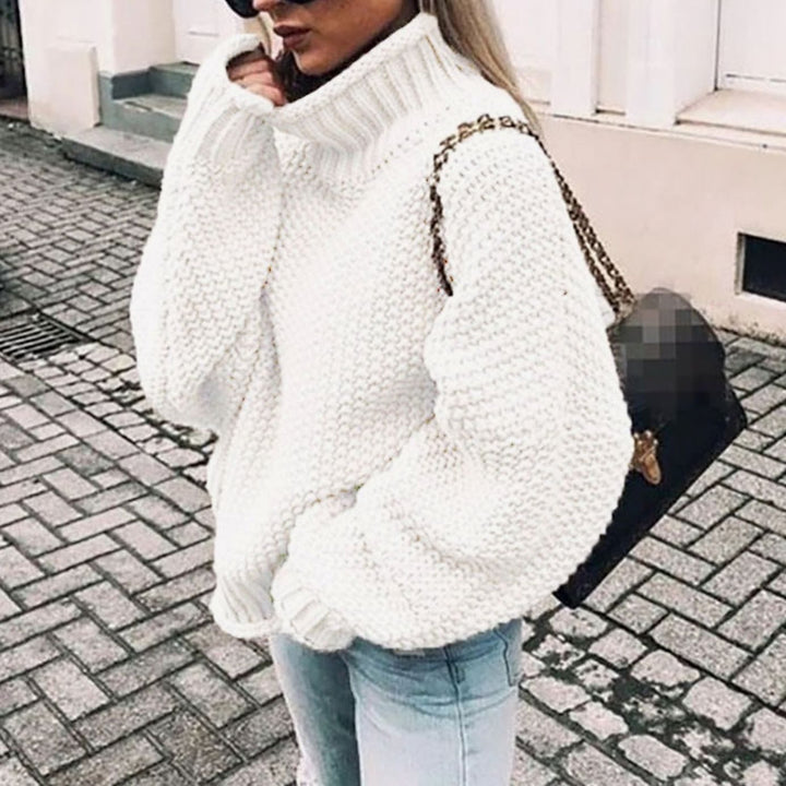 Moira | Women's Oversized Chunky Knit Roll Neck Jumper