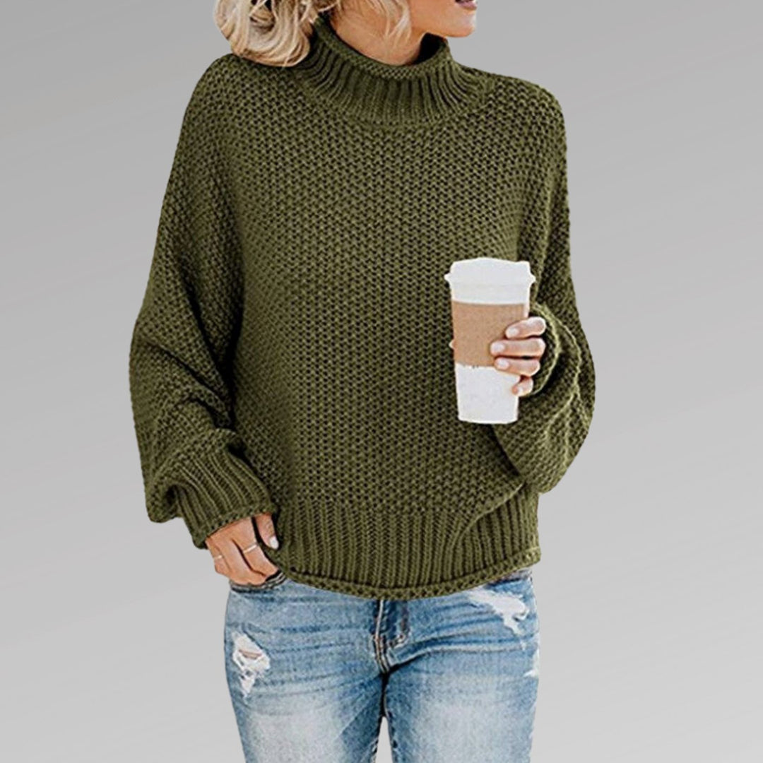 Miranda | Women's Oversized Chunky Knit Roll Neck Jumper