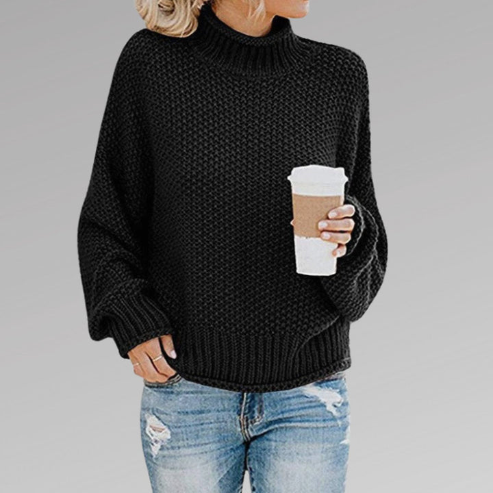 Miranda | Women's Oversized Chunky Knit Roll Neck Jumper