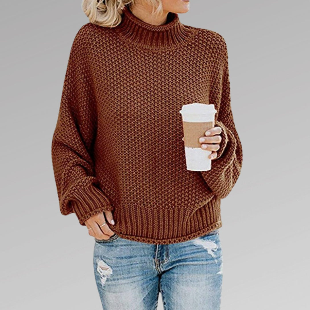 Miranda | Women's Oversized Chunky Knit Roll Neck Jumper