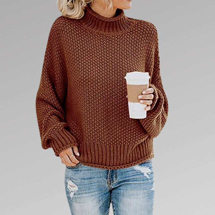 Miranda | Women's Oversized Chunky Knit Roll Neck Jumper