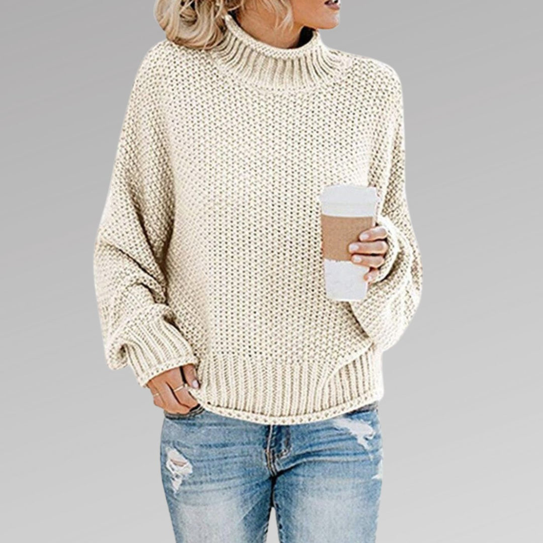 Miranda | Women's Oversized Chunky Knit Roll Neck Jumper