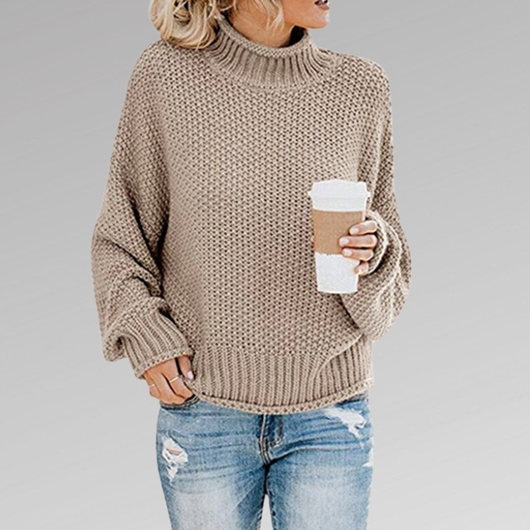 Miranda | Women's Oversized Chunky Knit Roll Neck Jumper