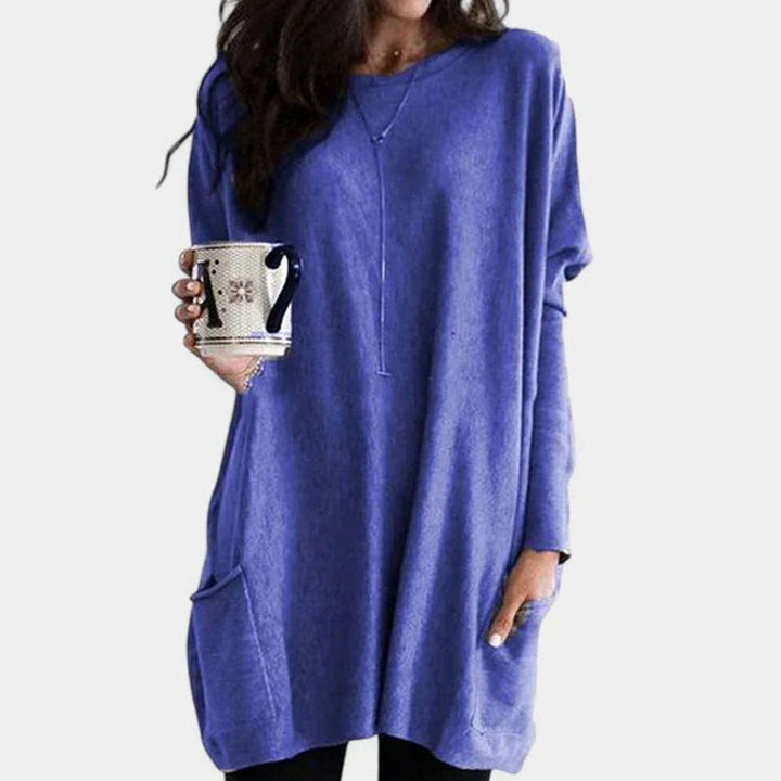 Avelora | Women's Oversized Long Sleeve Tunic Top with Pockets