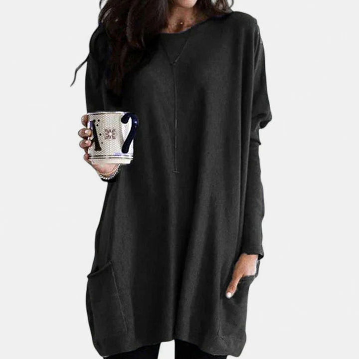 Avelora | Women's Oversized Long Sleeve Tunic Top with Pockets