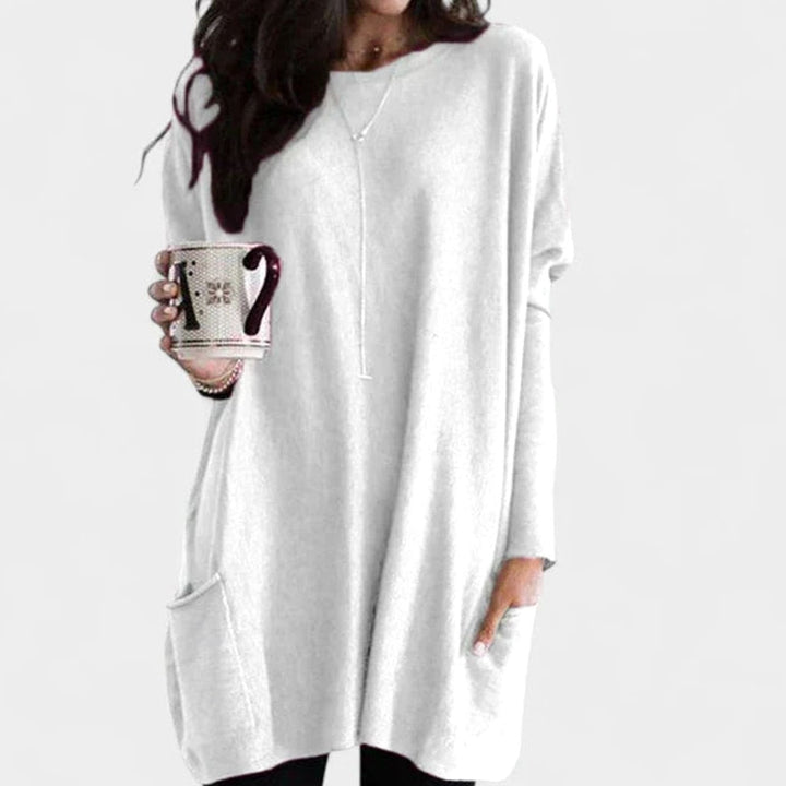 Avelora | Women's Oversized Long Sleeve Tunic Top with Pockets