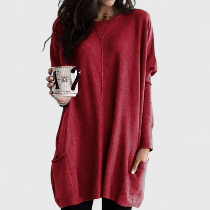 Avelora | Women's Oversized Long Sleeve Tunic Top with Pockets