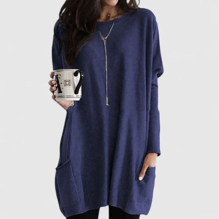 Avelora | Women's Oversized Long Sleeve Tunic Top with Pockets