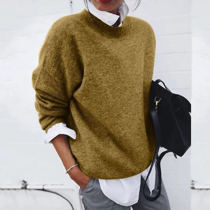Ailsa | Women's Oversized Cashmere-Blend Crew Neck Jumper