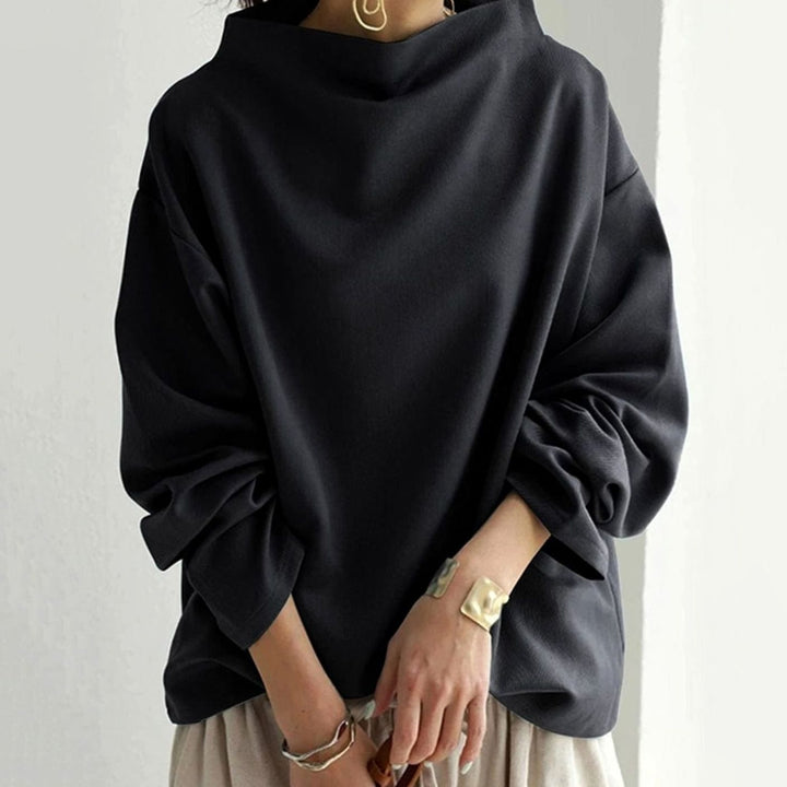 Ines | Women's Oversized High Neck Knitted Jumper