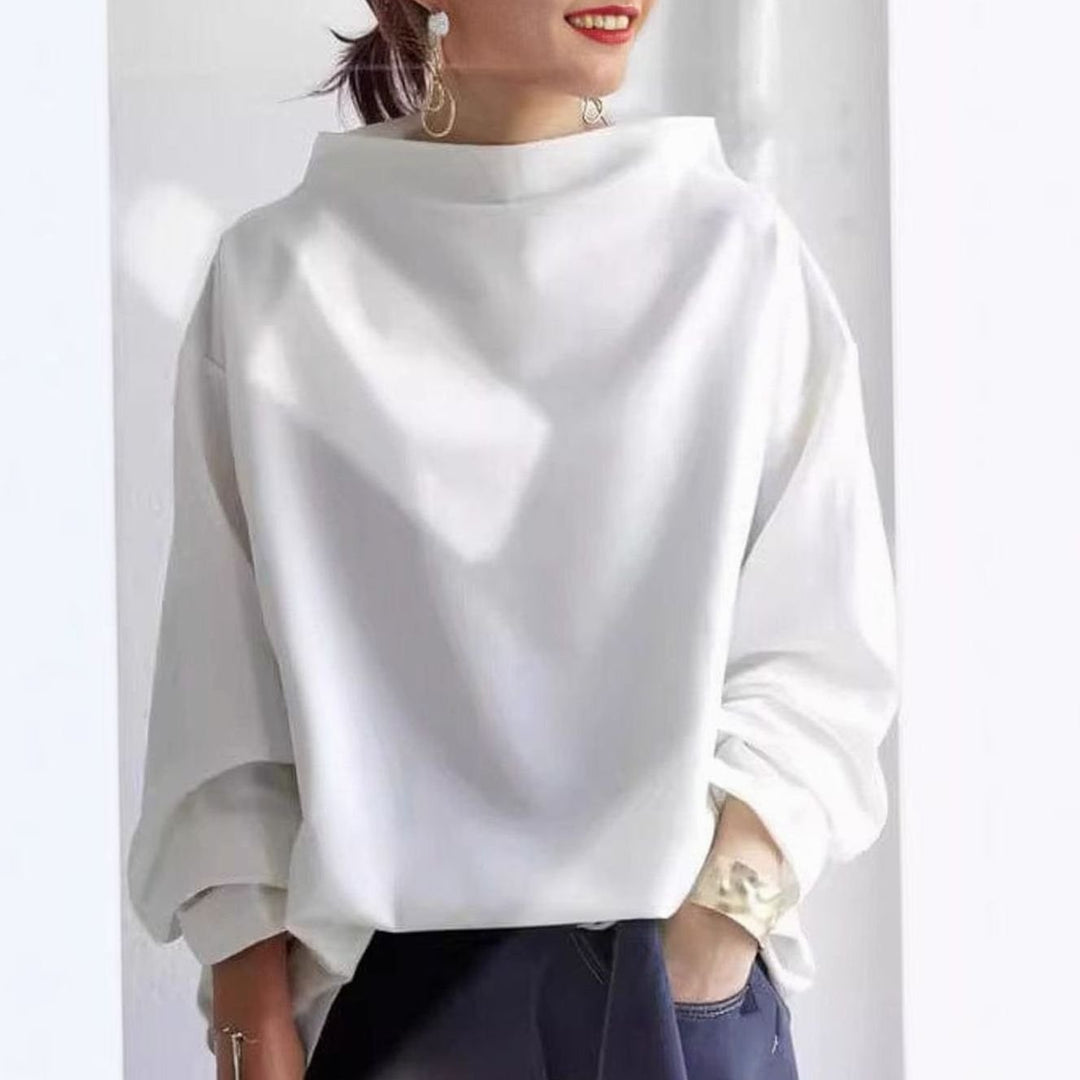 Ines | Women's Oversized High Neck Knitted Jumper