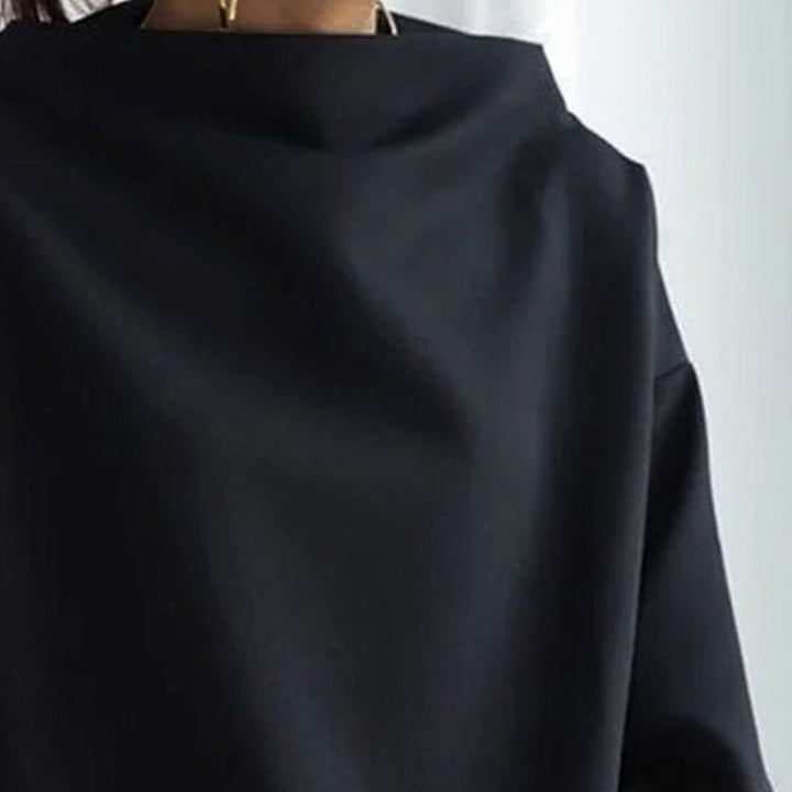 Ines | Women's Oversized High Neck Knitted Jumper