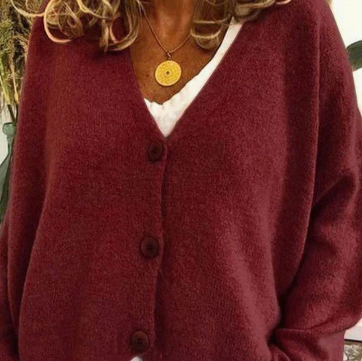 Doreen | Women's Oversized V-Neck Knit Cardigan