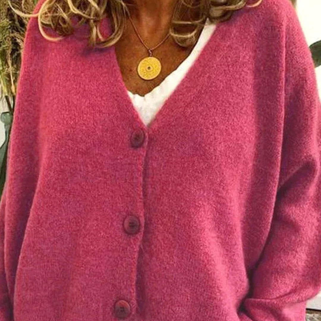 Doreen | Women's Oversized V-Neck Knit Cardigan