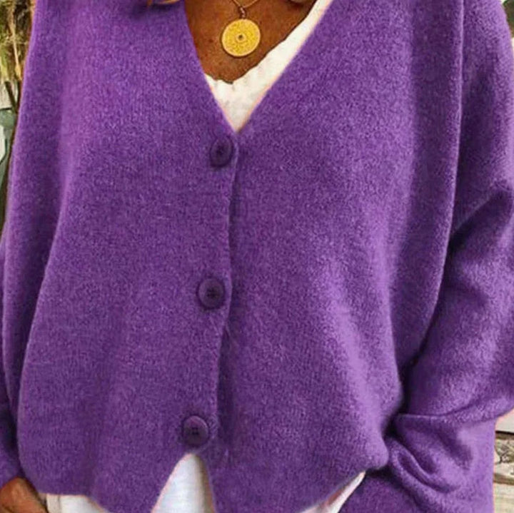 Doreen | Women's Oversized V-Neck Knit Cardigan