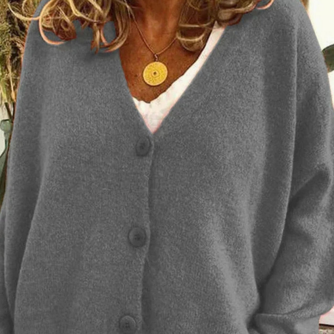 Doreen | Women's Oversized V-Neck Knit Cardigan