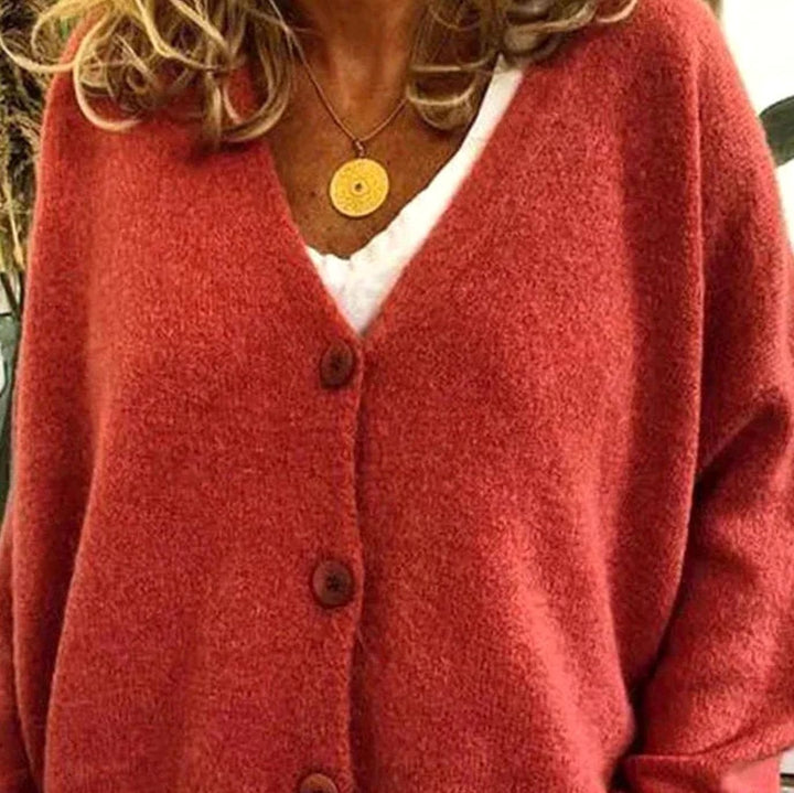 Doreen | Women's Oversized V-Neck Knit Cardigan
