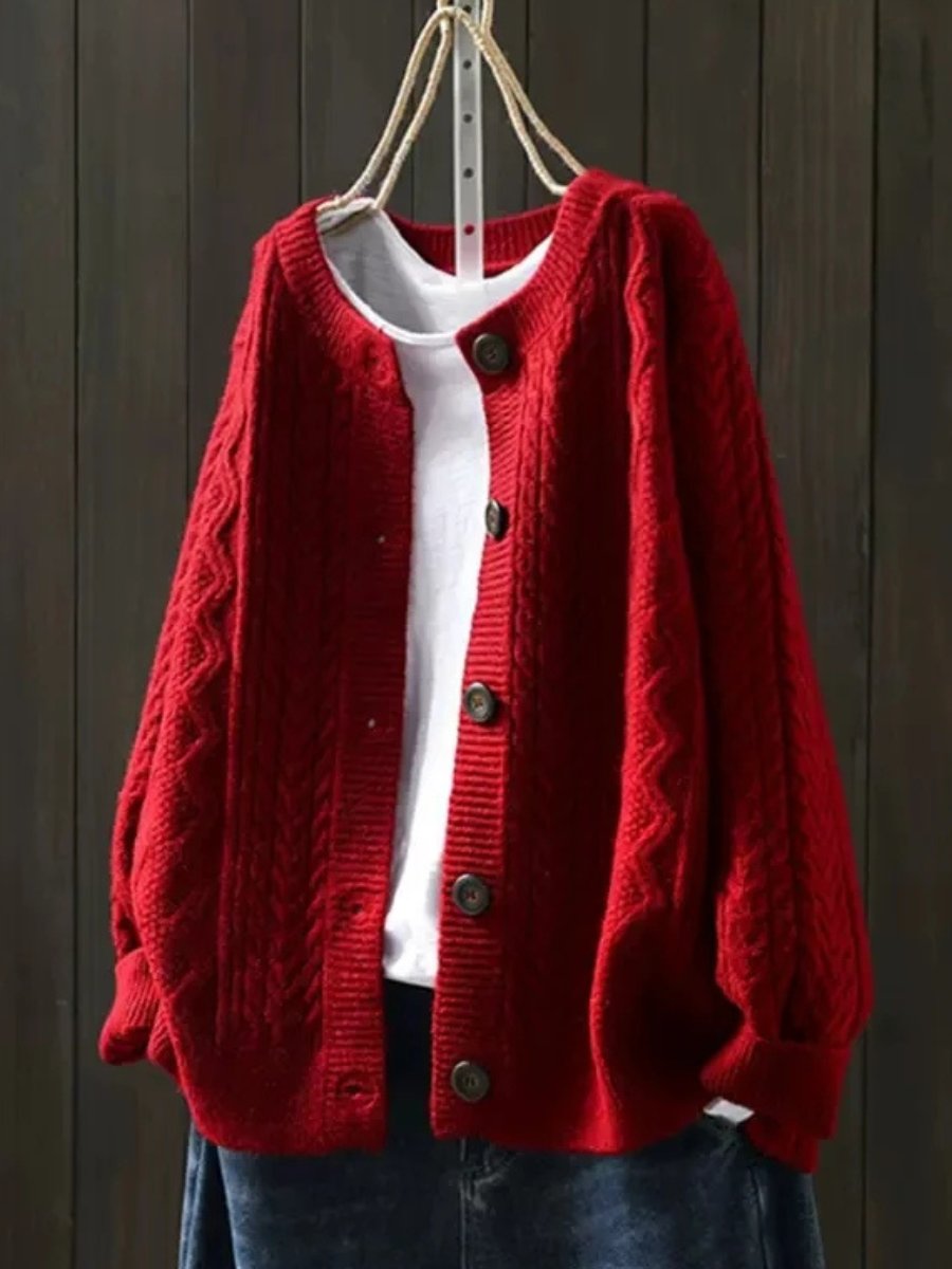 Aveline | Women's Oversized Cable Knit Cardigan