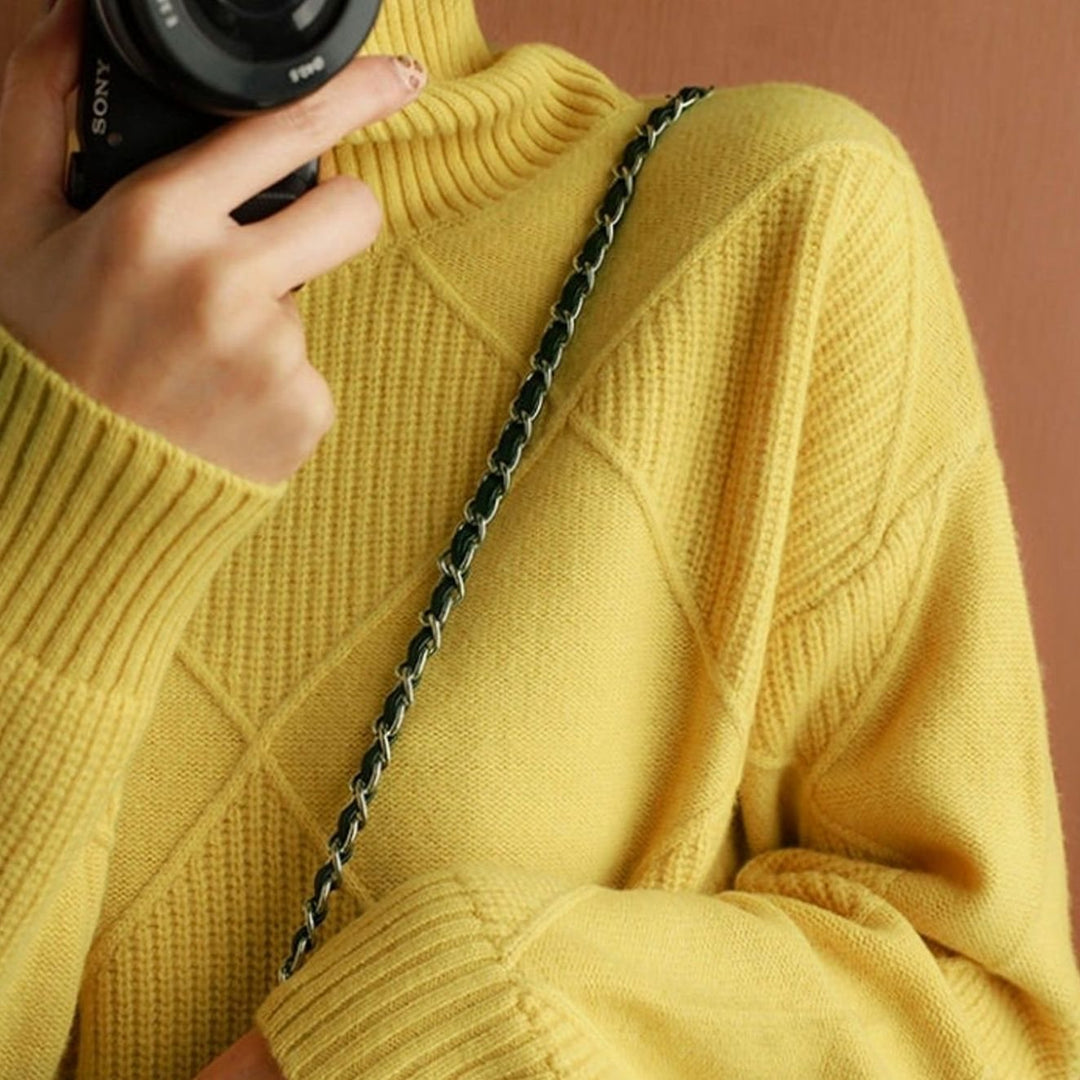 Amabel | Women's Chunky Cable Knit Roll Neck Winter Jumper