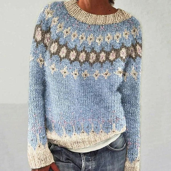 Elarae | Women's Relaxed Fit Reindeer Christmas Knit Jumper
