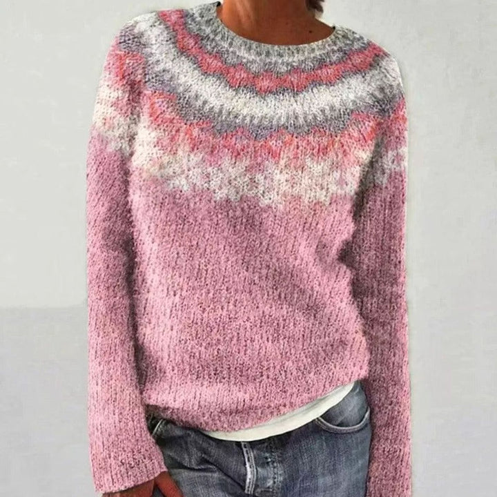 Elarae | Women's Relaxed Fit Reindeer Christmas Knit Jumper