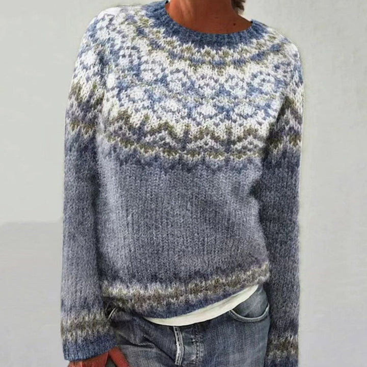 Elarae | Women's Relaxed Fit Reindeer Christmas Knit Jumper