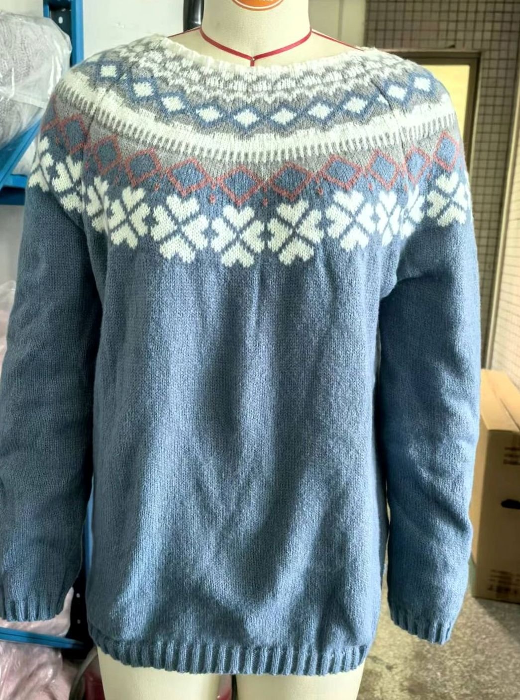 Elarae | Women's Relaxed Fit Reindeer Christmas Knit Jumper