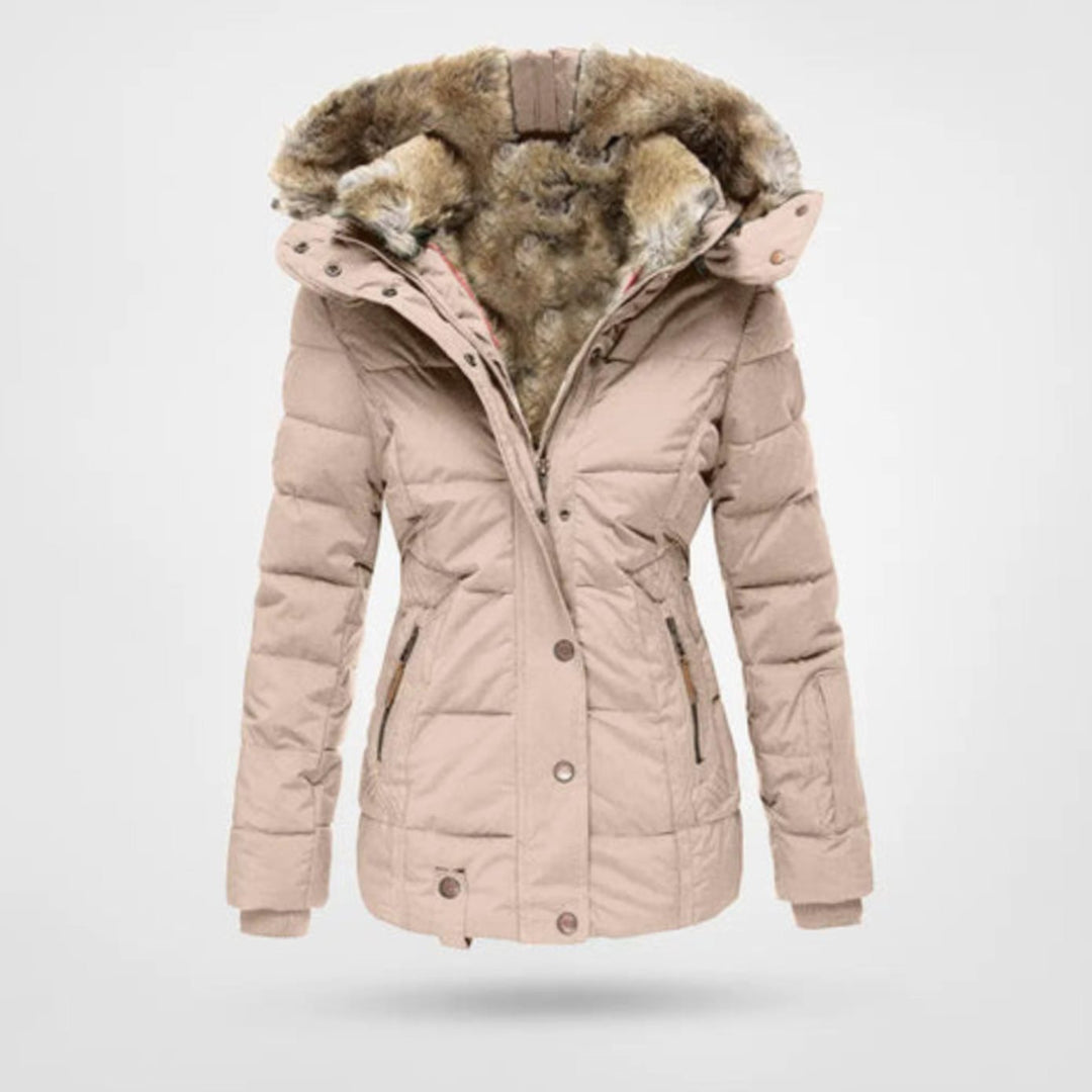 Ismayra | Women's Faux Fur Hooded Quilted Winter Parka Jacket