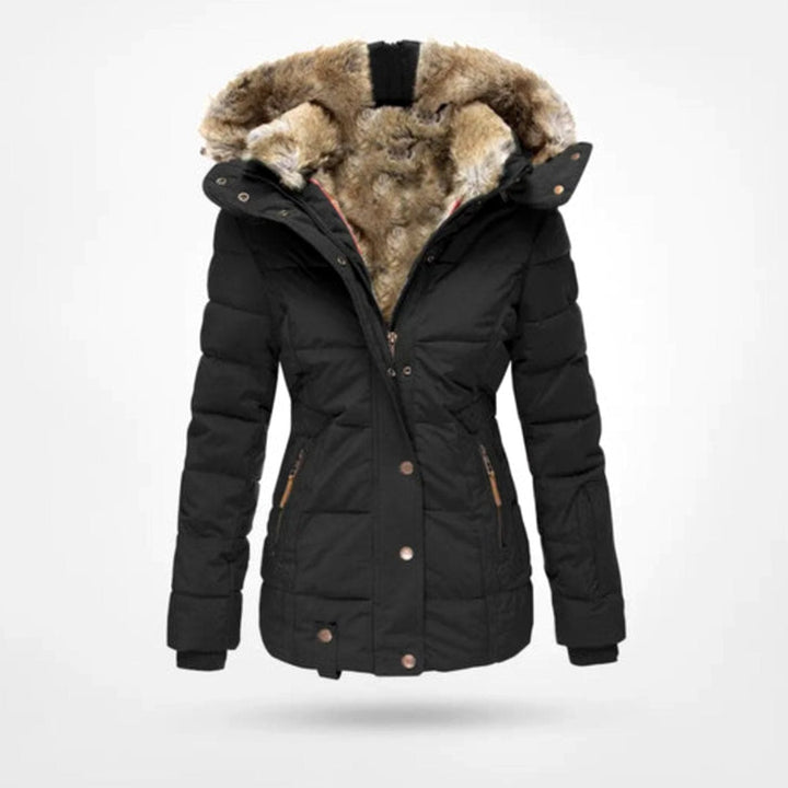 Ismayra | Women's Faux Fur Hooded Quilted Winter Parka Jacket