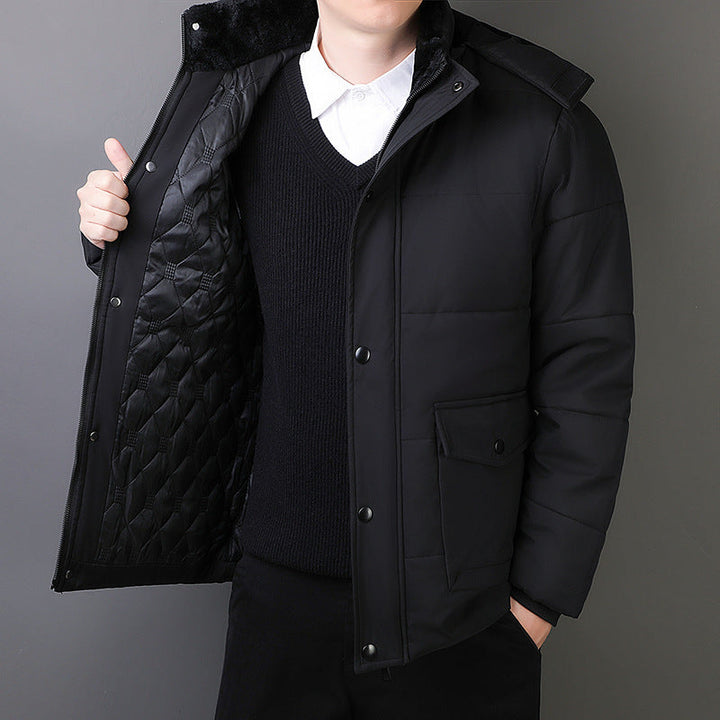 Rufus | Men's Fleece-Lined Hooded Quilted Puffer Jacket