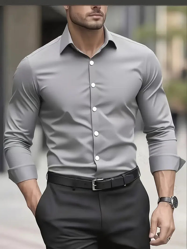 Adrian | Men's Slim Fit Long Sleeve Shirt