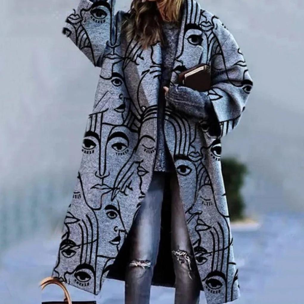 Dinah | Women's Oversized Plaid Longline Coat