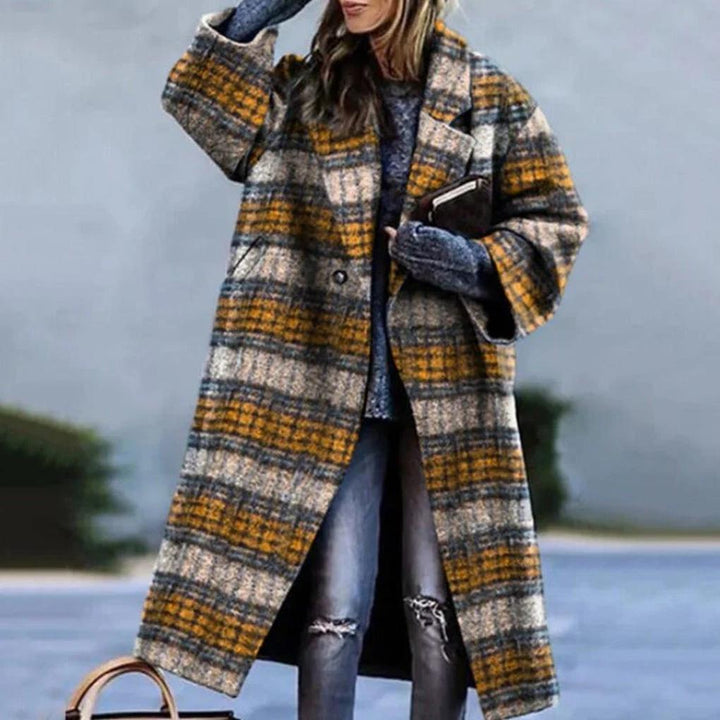 Dinah | Women's Oversized Plaid Longline Coat