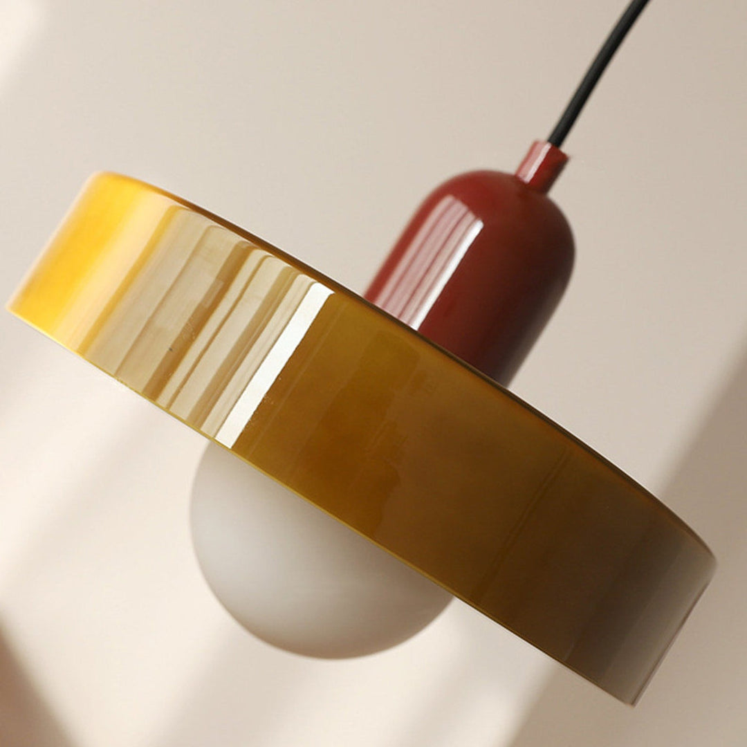 Scandinavian Glass Globe Pendant Light – Modern Minimalist Hanging Ceiling Lamp for Living Room and Dining Room