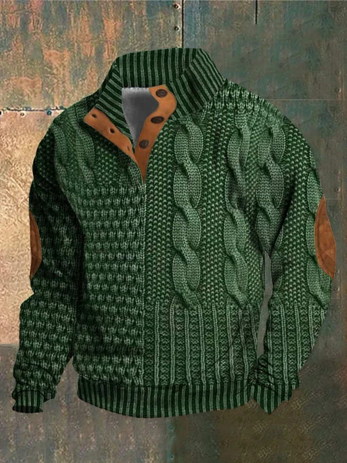 Edmund | Men's Cable Knit Quarter-Zip Jumper