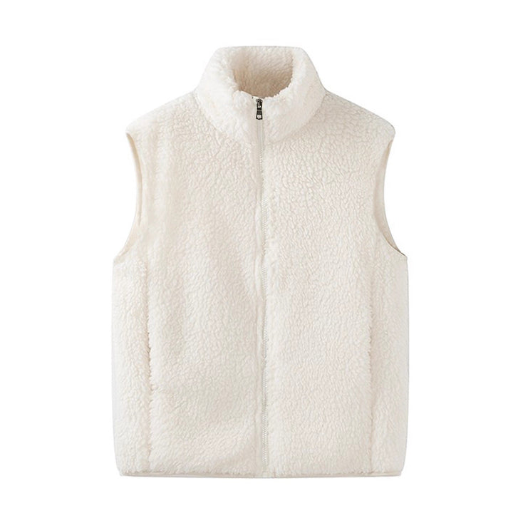 Nia | Women's Sherpa Fleece Zip-Up Gilet with High Collar
