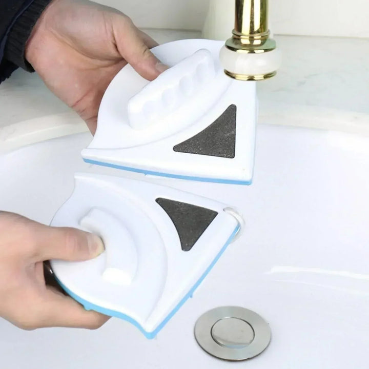 Double-Sided Magnetic Window Cleaner – Glass Cleaning Tool with Comfortable Grip for 3–8mm Windows