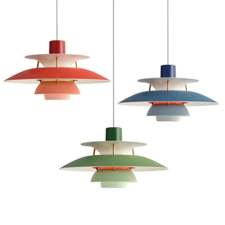 Modern LED Pendant Ceiling Light – Dimmable Saucer Design Hanging Lamp for Living Room and Dining Room
