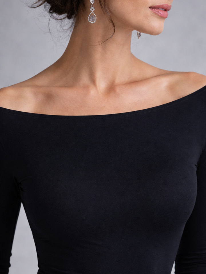 Sandra | Women's Draped Long Sleeve Maxi Dress
