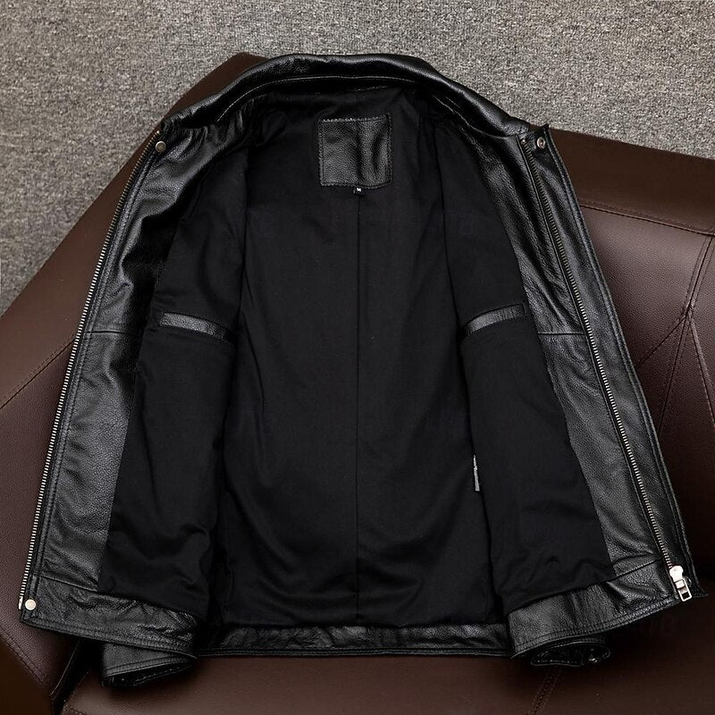 Keir | Men's Classic Zip-Up Biker Jacket