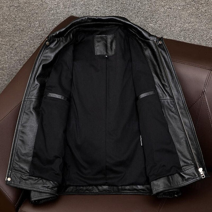 Keir | Men's Classic Zip-Up Biker Jacket