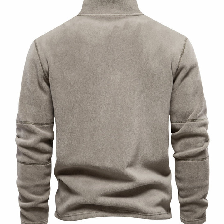 Kit | Men's Fleece Quarter-Zip Sweatshirt with Stand Collar